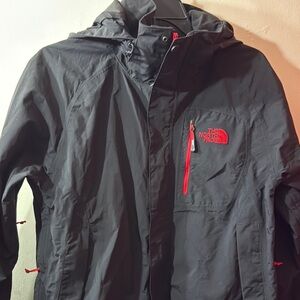 The North Face Black Jacket with Red Accents